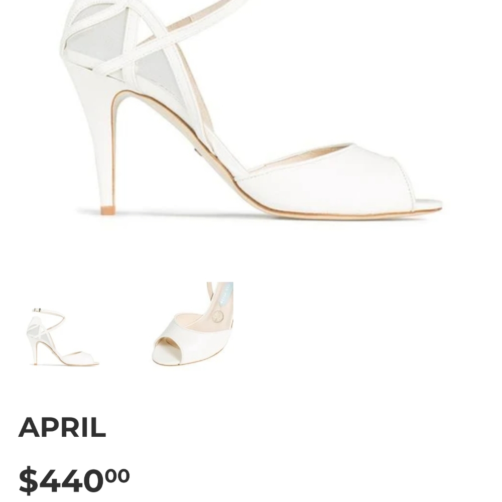 Charlotte Mills satin bridal wedding heels shoes